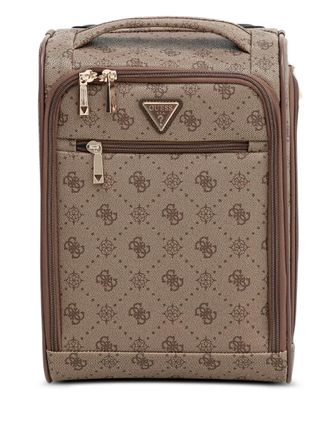 Guess Co Silia 4G monogram zip luggage - women - Polyurethane - One Size - Brown