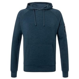 super.natural Favourite Pocket Hoodie Merinohoodie f&uuml;r Herren | blau