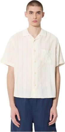 Corridor Nyc Short Sleeve Shirts - Heren - Korte mouwen Overhemden - Beige - XL - Overhemden