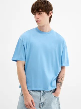 Djab Mens Peachskin washed crew-neck T-shirt DJAB 101 Oversized fit