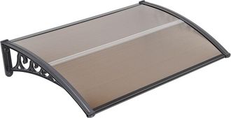 OEM Auvent De Porte - 60 X 100 Cm - Polycarbonate Creux - Pour Porte Ou Fen&ecirc;tre - 1 Pi&egrave;ce