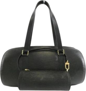 Louis Vuitton Pre-owned Shoulder Bags, male, Black, Size: ONE SIZE Pre-owned Epi Soufflot Bag