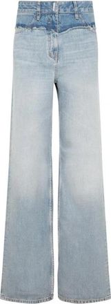 Givenchy High-Waisted Wide-Leg Jeans - Dames - Loose Fit Jeans - Blauw - W27 - Katoen - Jeans