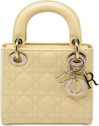 Dior Pre-owned Dior Mini Patent Cannage Lady Dior Ladies G0ZNJEOM7CWMOOCD