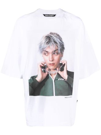 Palm Angels x Sims photograph-print T-shirt - White