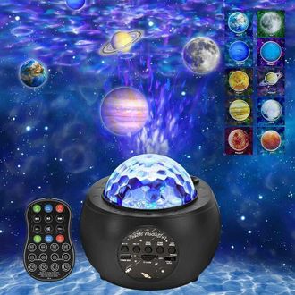 OEM Proyector De Cielo Estrellado Con Luz Nocturna Led, L&aacute;mpara De Proyecci&oacute;n De Estrellas Y Galaxias. Incluye Control Remoto, Temporizador Y Altavoz Inte