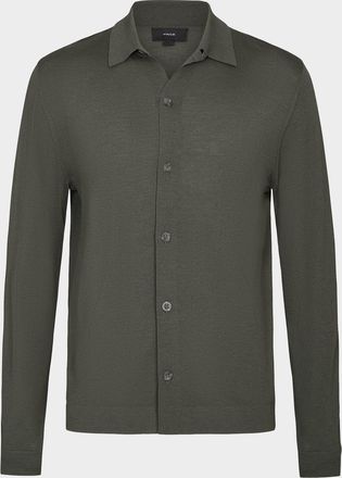 Vince Men & apos;s Cashmere Knit Ribbed-Trim Cardigan