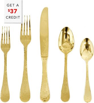 Mepra 5Pc Flatware Set With $37 Credit