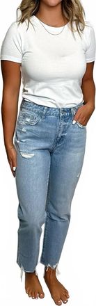 Flying Monkey Angie Vintage Crop Jeans In Blue