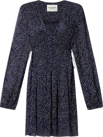 Isabel Marant Abito corto Lorieana a pois - Blu