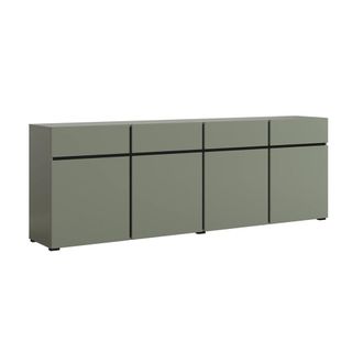 Petits Meubles Buf&eacute; 4 puertas 4 cajones paneles laminados verde
