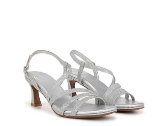Naturalizer Galaxy Womens Sandals Silver Faux Leather : 6.5 M (B), Synthetic