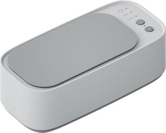 No Brand Limpiador Ultras&oacute;nico Para Gafas, Compatible Con Joyas, Anteojos, Relojes, Dentaduras Postizas, Monedas, Maquinillas De Afeitar Y Anillos (gris)