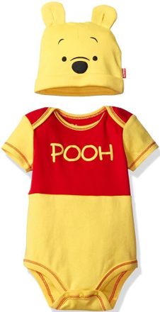 Disney Pixar Cosplay 2-Piece Bodysuit and Hat Set in Winnie The Pooh Red at Nordstrom, Size Newborn