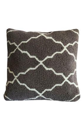 R16 Home Lattice Grey Pillow in Grey/white at Nordstrom Rack, Size 18X18