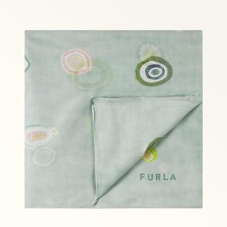 Furla Conchiglia Scarf Toni Laguna Multicolour Cotton With Murrine Print Woman