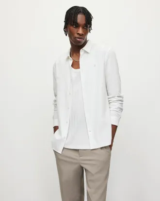 AllSaints Lovell Long Sleeve Ramskull Shirt
