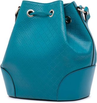 Gucci Hobo Bags - 2000-2015 Medium Calfskin Bright Diamante Bucket - Gr. unisize - in Blau - für Damen