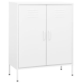 Berkfield Home Storage Cabinet White 80x35x101.5 cm Steel