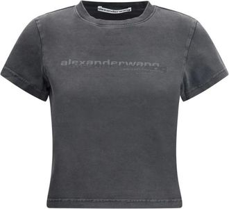 Alexander Wang Mujer, Camisetas, Negro, Talla: M