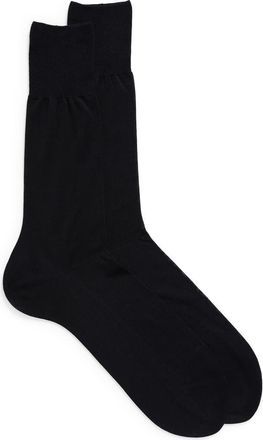 Falke No. 4 Silk Blend Socks in Dark Navy at Nordstrom, Size Medium