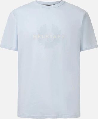 Belstaff Mens Surface T-Shirt Blue - Size: 40