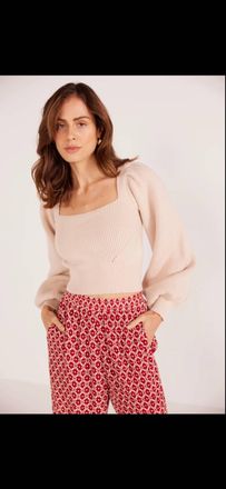 Minkpink Callie Knit Top In Pink