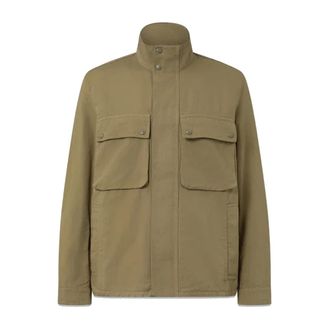 Belstaff Light Jackets, male, Green, Size: XL Hayfield Jacket