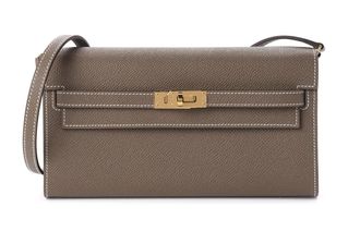 Herm&egrave;s Etoupe Epsom Kelly To Go GHW