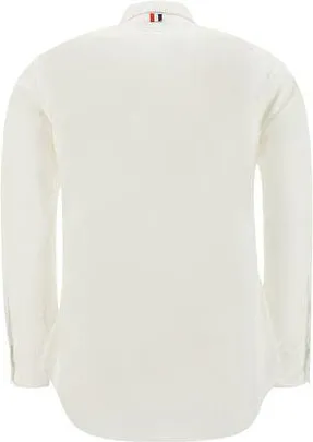 Thom Browne Mens White Cotton Shirt
