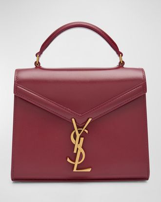 Saint Laurent Cassandre Mini Monogram YSL Box Calf Top-Handle Bag