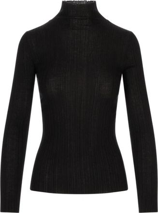 Agnona Coltruien - Dames - Coltruien - Zwart - XS - Truien & Vesten
