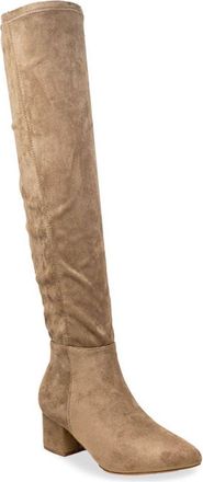 Chase + Chloe by Intouch Footwear Wynter Over The Knee Boot in Taupe Suede at Nordstrom Rack, Size 6.5