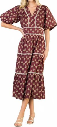 THML Clothing Kamila Autumn Dress In Red