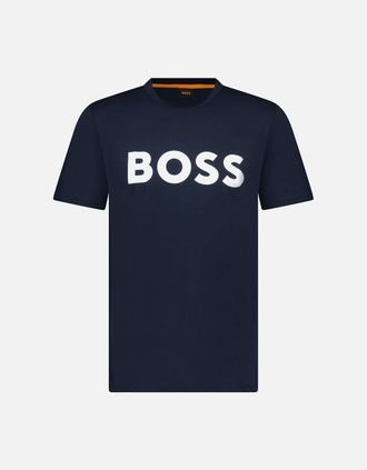 HUGO BOSS Mens Hugo Boss Thinking 1 Logo T-Shirt in Dark Navy - Size: 36