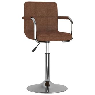 vidaXL Silla De Comedor De Tela Marr&oacute;n Vidaxl