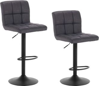 Woltu Woltu Juego De 2 Taburete De Bar Taburete De Altura Ajustable 93-114 Cm Taburete Sint&eacute;tico Silla De Cocina Tasburete Alto Para Cocina Bar Comedor Antr