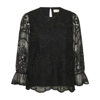 Cream Dames, Blouses & Shirts, Zwart, Maat: XL