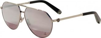 Philipp Plein Mens SPP007M583H SPP007M 64 583H Sunglasses - Silver - One Size