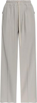 Rick Owens Dietrich broek - Dames - Wijde Broeken - Grijs - XS - Broeken