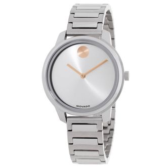 Movado Bold Quartz Silver Dial Ladies Watch 3601316