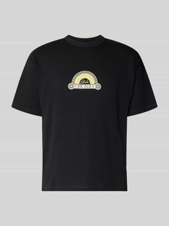 Jack & Jones Jack & Jones T-Shirt mit Label-Print und Rundhalsausschnitt in Black, Gr&ouml;&szlig;e XXL