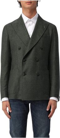Tagliatore Montecarlo Doppiopetto Jacket - Heren - Blazers - Groen - XL - Wol - Jassen
