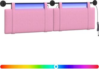 vidaXL Cabecero Colgante Rosa Tela Vidaxl