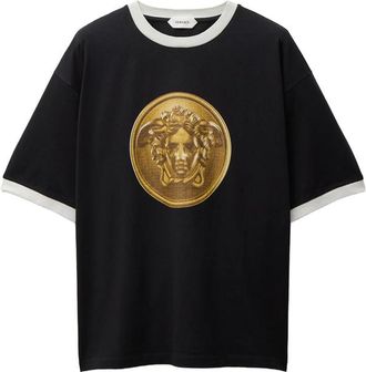 Versace Printed Cotton-jersey Regular T-shirt