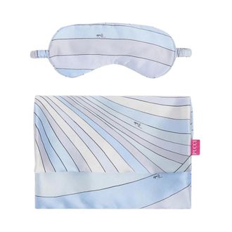 Pucci Antifaz de Seda y Sat&eacute;n - Accessories - Mujer - Azul - ONE SIZE