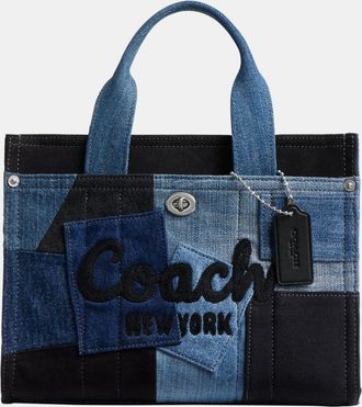 Coach Womens Cargo Tote Bag 26 With Patchwork - Blue - One Size