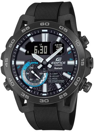 Casio Edifice Heren Zwarte Horloge ECB-40PB-1AEF