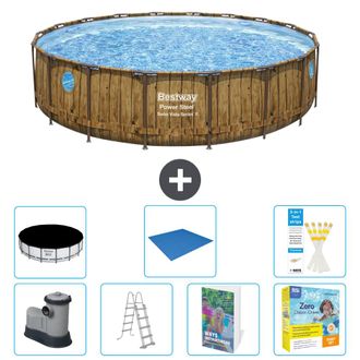 Bestway Piscina Bestway Power Steel Redonda - 549x122 Cm - 8-piezas S546