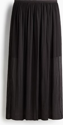 H&M Gecrinkelter Jupe - Brown